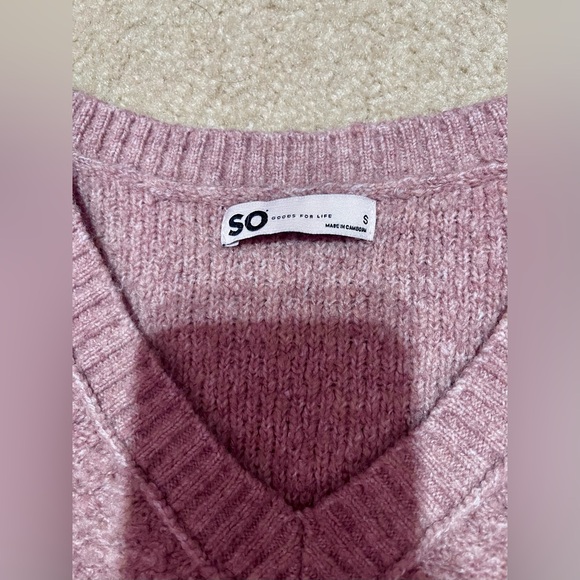 Small SO V-Neck Sweater - Picture 2 of 7